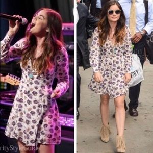 FREE PEOPLE | purple floral fitted open back dress